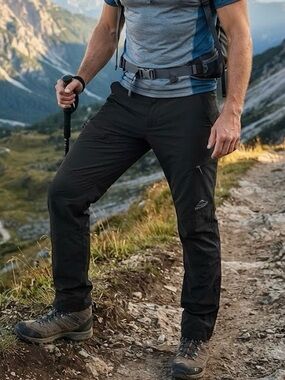 McKinley Grindavik Black Performance Technical  Hiking Pants Utility Outdoors L